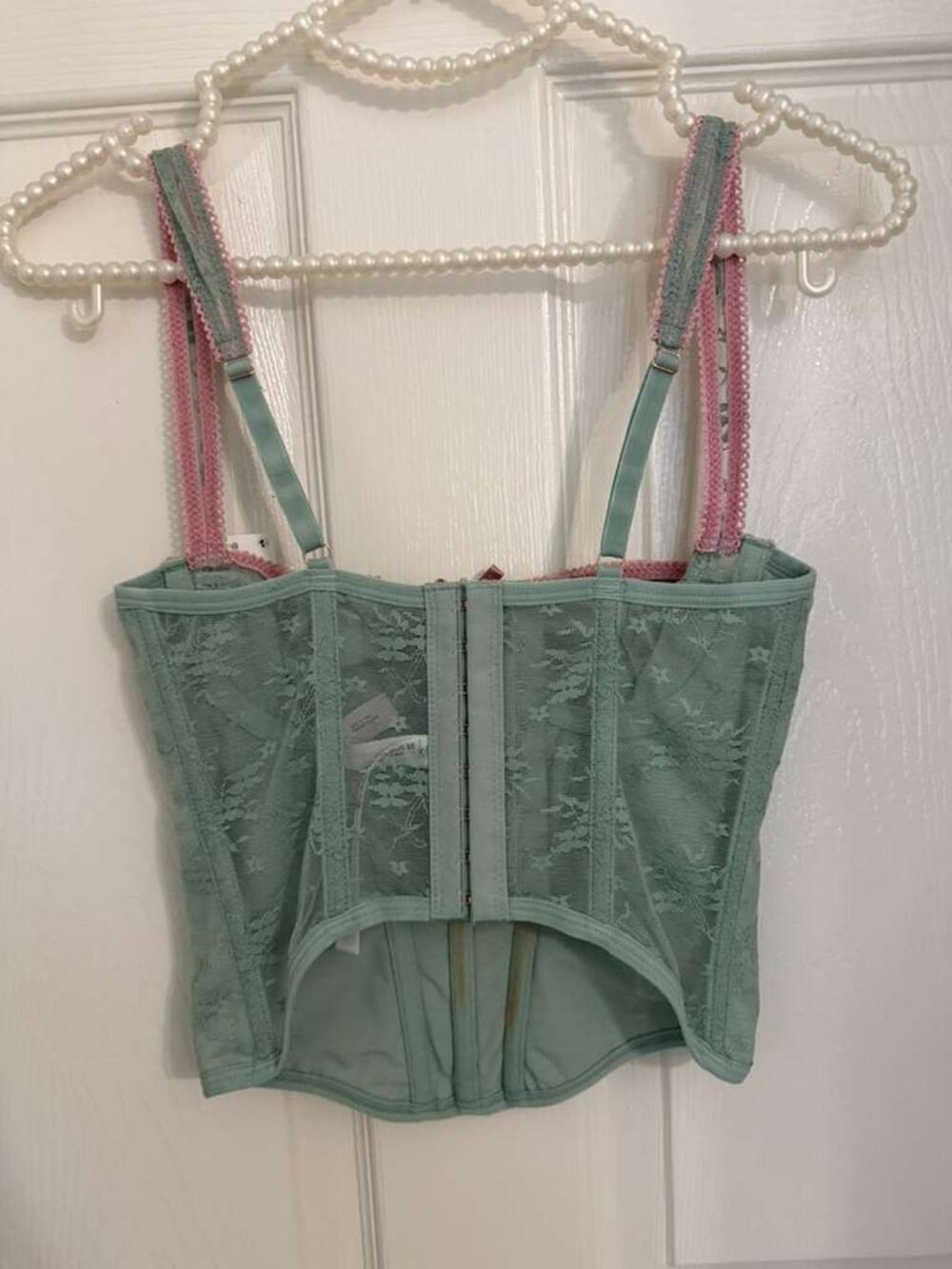 Y2K Out From Under Urban Outfitters Lace Bustier Corset Top XS NWT - Picture 5 of 10